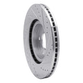 DFC 09-14 Acura TL Front Left Drilled & Slotted Silver Brake Rotor