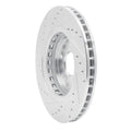 R1 Concepts Brake Rotor Drilled and Slotted Silver Fits Acura MDX