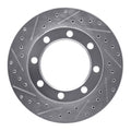 R1 71-91 Chevrolet K20 Pickup Front Left Drilled & Slotted Silver Brake Rotor