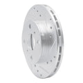 R1 90-91 Toyota Celica Front Right Drilled & Slotted Silver Brake Rotor