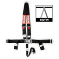 RaceQuip Black L & L V4pt Seat Belt