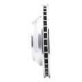 R1 Concepts Brake Rotor Drilled and Slotted Silver Fits Audi Q7