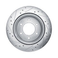 DFC 19-25 Ford Ranger (USA/Canada) Rear Left Drilled & Slotted Silver Brake Rotor