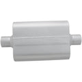 40 Series Delta Flow Chambered Muffler 40 Delta Flow 2.50 Center In 2.50 Center Out Aggressive Sound Flowmaster