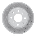 DFC 90-00 Honda Civic Del Sol Front Right Drilled & Slotted Geoperformance Rotor