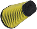Airaid Universal Air Filter - Cone 6in FLG x 10-3/4x7-3/4in B x 4in T x 9in H - Synthaflow