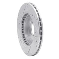 R1 83-84 Toyota Cressida Front Right Drilled & Slotted Silver Brake Rotor