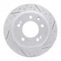 DFC 09-16 Hyundai Elantra Rear Right Drilled & Slotted Geoperformance Rotor