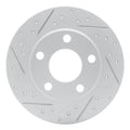 R1 99-05 Audi A6 Quattro Rear Right Drilled & Slotted Geoperformance Rotor