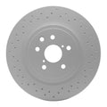 R1 Concepts Hi-Carbon Alloy GEOMET Coated Rotor - Drilled Fits Lexus IS