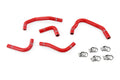HPS Performance Red Reinforced Silicone Heater Hose Kit Coolant for Jeep 12-17 Wrangler JK Unlimited 3.6L V6 Left Hand Drive