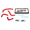 HPS Performance Red Reinforced Silicone Heater Hose Kit Coolant for Jeep 12-17 Wrangler JK Unlimited 3.6L V6 Left Hand Drive