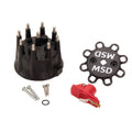 Replacement Cap And Rotor For Pro Mag, Black Replacement Pro Cap Black 3 Terminal To Terminal Diameter MSD Ignition