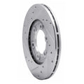 DFC 86-93 Mazda B2600 Front Right Drilled & Slotted Silver Brake Rotor