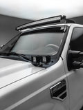 ~(8 lbs. 18X8X3)~ 2011-2016 FORD F250/F350: Hood Hinges LED Light Bar Mounts - By A Pillar - for mounting Four 3 IN Zroadz Cube Pod Work Lights or Similar Style Light - Bolts On to Hood Hinges - Easy Install
