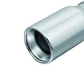 Remus Universal Sport Exhaust 90mm Straight Rolled Edge Chrome w/AdjClamp Tail Pipe Set (Single)
