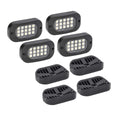 4 PACK OF RGBW ROCK LIGHTS NO CONTR