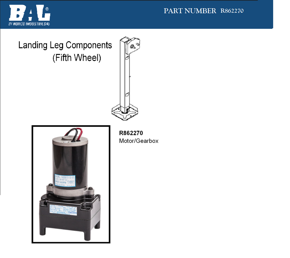 GEARBOX MOTOR/LANDING GEAR