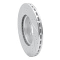 R1 Concepts Brake Rotor Drilled and Slotted Silver Fits Audi A4