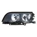 LH HEADLAMP ASSY COMPOSITE; W/HALOGEN LAMPS; 4DR SDN; E46; 323I 9900