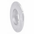 R1 Concepts Brake Rotor Drilled and Slotted Silver Fits Mercedes-Benz 190D