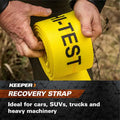 30FT X 6IN VEHICLE RECOVERY STRAP 30000 LBS MAX VEHICLE WT(60000 LBS WEB CAPACITY)