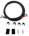1/0 ga black 8ft Battery Cable Kit