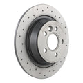 Brembo 12-15 Land Rover Range Rover Evoque Rear Premium Xtra Cross Drilled UV Coated Rotor