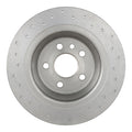 Brembo 12-15 Land Rover Range Rover Evoque Rear Premium Xtra Cross Drilled UV Coated Rotor