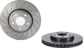 Brembo 2017 Mercedes-Benz B250e/14-15 B Electric Drive Front Premium UV Coated OE Equivalent Rotor