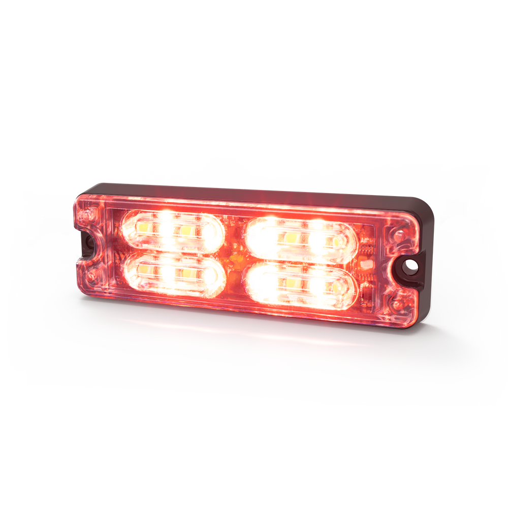 DIRECTIONAL LOWPROFILE 12LEDS 1224V SINGLECOLOR RED