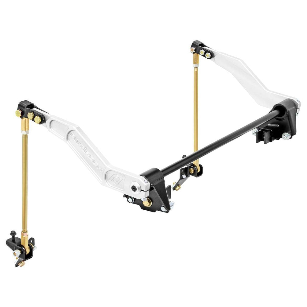 RockJock Left Rear Antirock Sway Bar Frame Bracket - Steel (Fits RJ-256200-101 / 103)