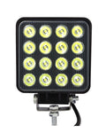 ~(2 lbs. 6X5X3)~ 4 Inch Work Light 48 Watt Spot RGB Accent Fracture Series Quad-Lock/Interlock Quake LED