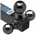 Tri-Ball Ball Mount 2in Sq. Solid Shank w/Black