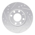 R1 88-20 Chevrolet CHEVY (Mexico) Front Right Drilled & Slotted Silver Brake Rotor