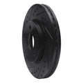 R1 11-23 Chevrolet Bolt EUV Front Right Drilled & Slotted Black Brake Rotor