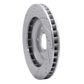 DFC 97-9 Cadillac XLR Left Front Drilled & Slotted Silver Brake Rotor