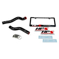HPS Performance Black Reinforced Silicone Radiator Hose Kit Coolant for Honda 09-13 Fit