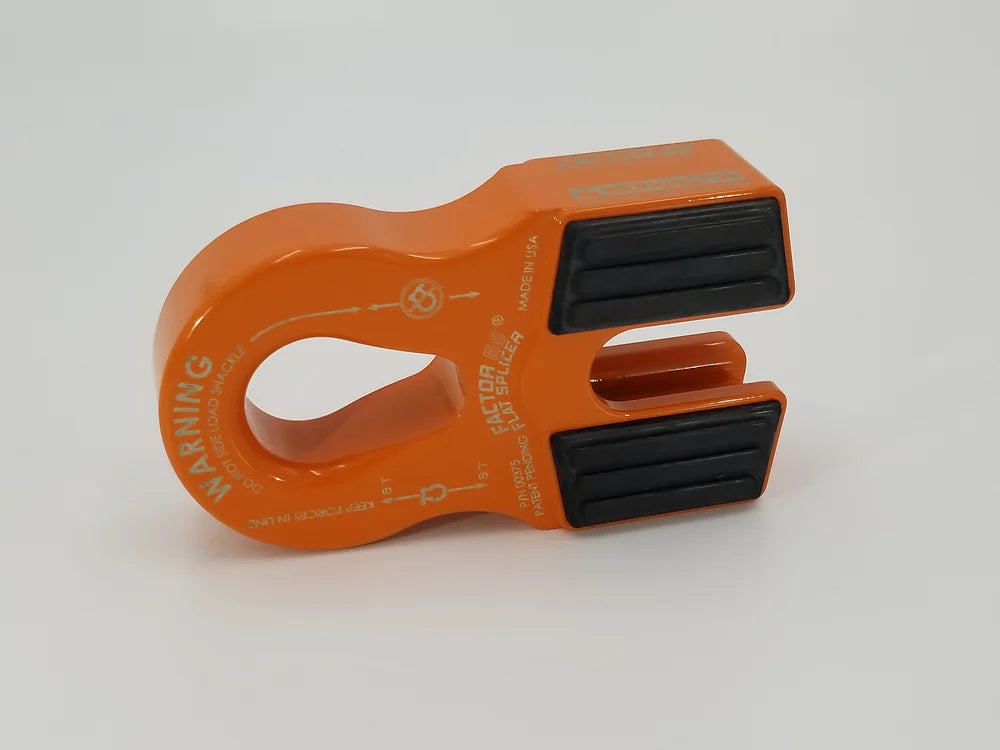 FLAT SPLICER 3/81/2IN SYNTHETIC ROPE SPLICEON SHACKLE MOUNT ORANGE