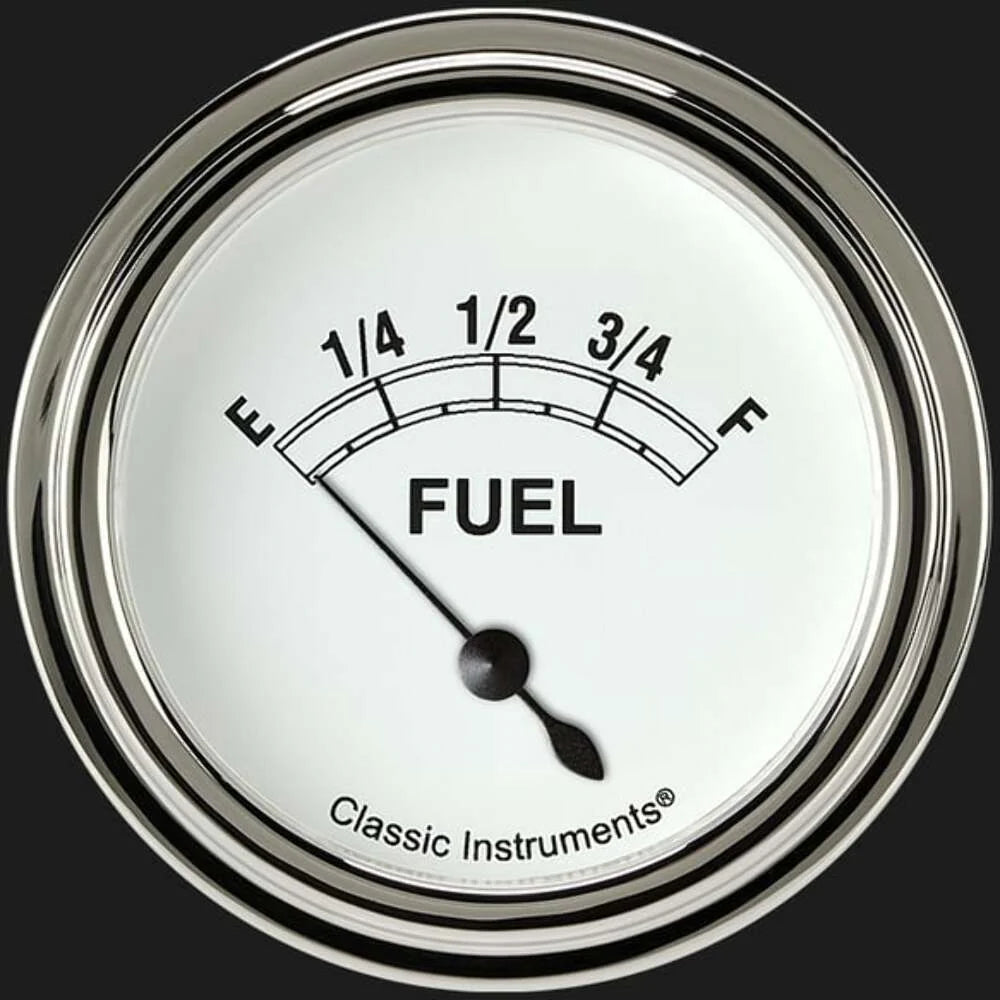 CLASSIC WHITE 2 5/8IN FUEL, 0-90ohm