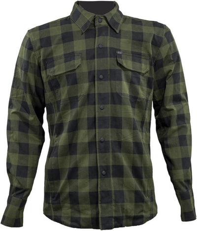 Speed and Strength True Grit Armored Motoshirt Olive/Black - Small