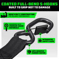 Rhino USA Retractable Ratchet Straps (4 Pack, 2Inx10Ft) (Black)
