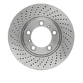 R1 Concepts Brake Rotor - Drilled Fits Porsche 718