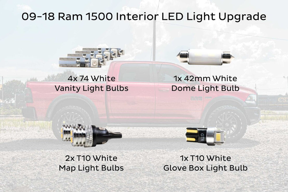 INTERIOR LED UPGRADE KIT: 09-18 DOD