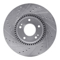 DFC 05-24 Hyundai Creta (Mexico) Front Right Drilled & Slotted Silver Brake Rotor