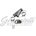 Granatelli 3.5in Stainless Steel Manual Exhaust Cutout Kit w/Slip Fit/Band Clamp