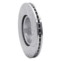 R1 07-18 Land Rover Range Rover Evoque Front Left Drilled & Slotted Silver Brake Rotor