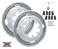 0107 GM C/K3500 16IN 8LUG DUAL USE GM HUB COVER DOTLINER SIMULATOR FRONT SET