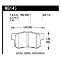 Hawk Performance auto part installed view