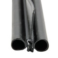 CLIP ON SEAL W/DOUBLE BULB AND WIPER BLACK 2IN X 21/4IN X 35FT
